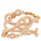 18K Rose Gold Diamond MM Chaine d'Ancre Chaos Ring 52 6