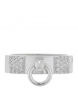 18K White Gold Diamond Collier De Chien PM Ring 51 5.75