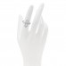 18K White Gold Diamond Ever Chaine d'Ancre Ring 53 6.25