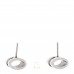 Palladium Lacquered Pop H Earrings White
