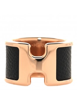Madame Calfskin Large Olympe Ring XS Black
