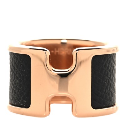 Madame Calfskin Large Olympe Ring XS Black
