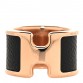 Madame Calfskin Large Olympe Ring XS Black