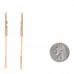 18K Rose Gold Diamond Ever Chaine D'Ancre Earrings