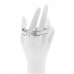 Enamel Narrow Clic Clac H Bracelet PM White