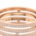 18K Rose Gold Diamond GM Ariane Wedding Band Ring 56 7.5