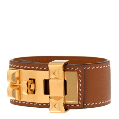 Madame Calfskin Collier de Chien CDC 24 Bracelet T2 Gold