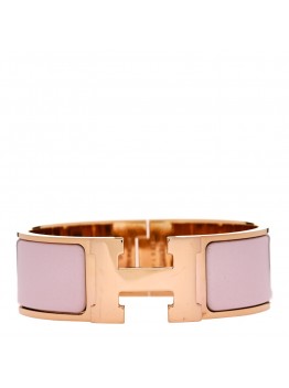 Enamel Wide Clic Clac H PM Bracelet Rose Candeur