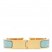 Enamel Narrow Clic Clac H Bracelet GM Vert Aqua