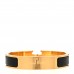 Enamel Narrow Clic Clac H Bracelet GM Black