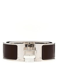Enamel Wide Clic Clac H Bracelet GM Cachou