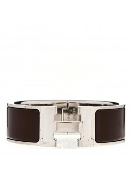 Enamel Wide Clic Clac H Bracelet GM Cachou