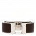 Enamel Wide Clic Clac H Bracelet GM Cachou