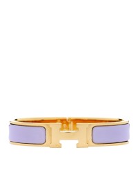Enamel Narrow Clic Clac H Bracelet PM Purple