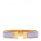 Enamel Narrow Clic Clac H Bracelet PM Purple