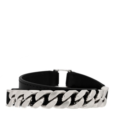 Tadelakt Palladium Mens Camden Double Tour Chain Bracelet T4 Black
