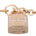 18K Rose Gold Diamond Amulettes Cadenas Bracelet SH