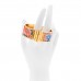 Enamel Printed The Three Graces Print Wide Hinged Bracelet L Tropique