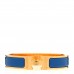 Narrow Enamel Clic Clac H Bracelet PM Bleu Electrique