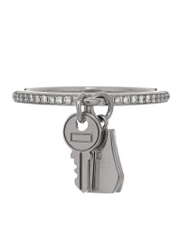 18K White Gold Diamond Kelly Clochette Ring 52 6