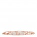 18K Rose Gold Diamond Pave PM Kelly Chaine Bracelet ST