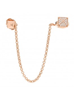 18K Rose Gold Diamond Clou d'H Left Climber Earring
