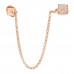 18K Rose Gold Diamond Clou d'H Left Climber Earring