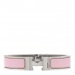 Enamel Narrow Clic Clac H Bracelet PM Sugar Pink
