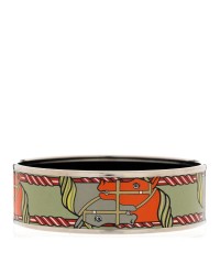 Enamel Printed Wide Quadrige Bracelet 70