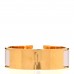 Enamel Wide Clic Clac H Bracelet GM White