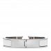 Enamel Narrow Clic Clac H Bracelet PM White