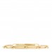 18K Yellow Gold Diamond Pave PM Kelly Chaine Bracelet SH