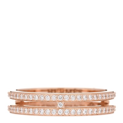 18K Rose Gold Diamond Ariane Wedding Band Ring 48 4.5