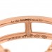 18K Rose Gold Diamond PM Chaine d'Ancre Chaos Ring 52 6