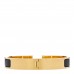 Matte Enamel Narrow Clic Clac HH Bracelet T6 Black