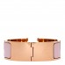Enamel Wide Clic Clac H PM Bracelet Rose Candeur