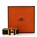 Enamel Wide Clic Clac H Bracelet GM Black