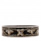 Enamel Printed Wide Bracelet Black