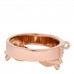 18K Rose Gold Kelly Diamond Double Tour Chaine d'Ancre Pave Ring 53 6.25