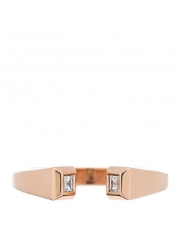 18K Rose Gold Diamond PM Clou de Forge Ring 52 6