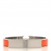 Enamel Narrow Clic Clac H Bracelet GM Orange Fruite