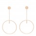 18K Rose Gold Diamond Ex-Libris Earrings