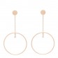 18K Rose Gold Diamond Ex-Libris Earrings