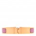 Enamel Narrow Clic Clac H Bracelet GM Rose Delirium