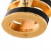 Gold Lacquered Mini Pop H Earrings Black