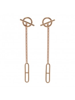 18K Rose Gold Echappee Earrings
