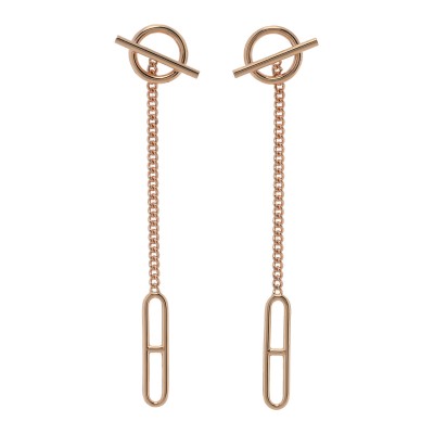 18K Rose Gold Echappee Earrings