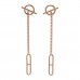 18K Rose Gold Echappee Earrings
