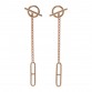 18K Rose Gold Echappee Earrings