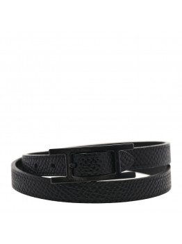 Epsom Behapi Double Tour Bracelet T3 Black